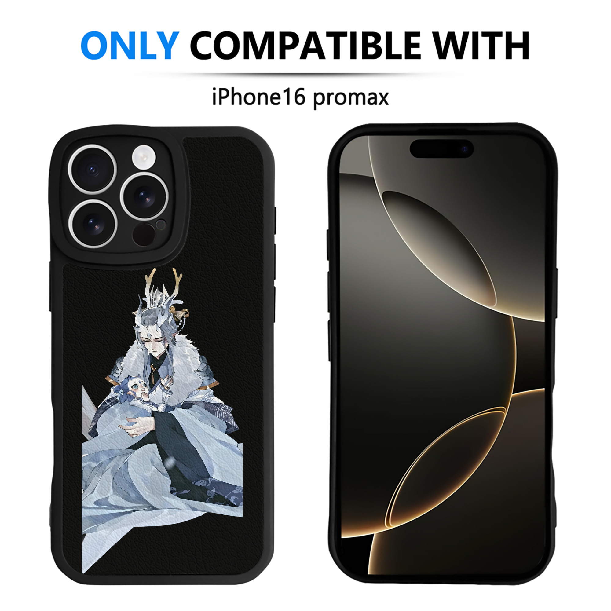 （画像用） Ne Zha 2 ナタ 魔童の大暴れ 【iPhone 16シリーズ対応】シリコンスマホケース（レザー調） 材質：シリコン